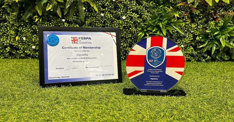 Read more about the article Digidelta bags FESPA UK Champion Award for green advances